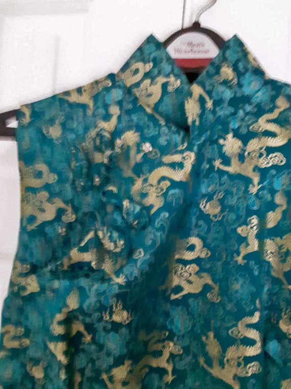 Vintage Chinese Cheongsam Traditional Silk Dress … - image 8