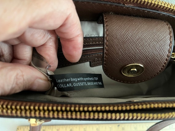 Vintage Calvin Klein Brown Leather Handbag - image 4