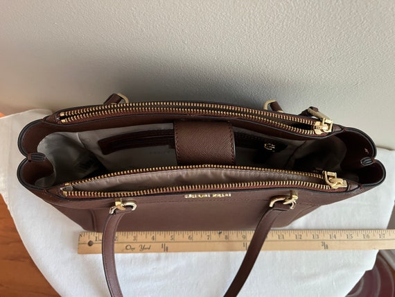 Vintage Calvin Klein Brown Leather Handbag - image 6