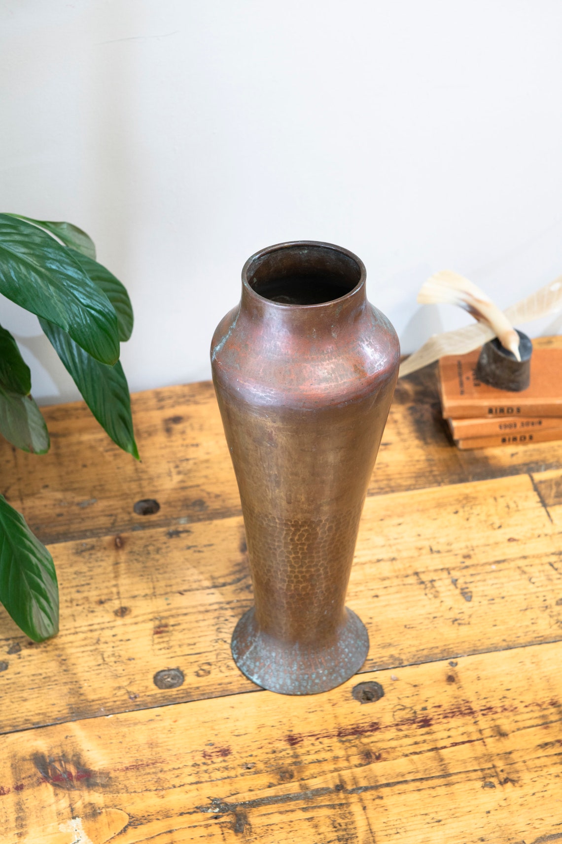 Hammered Copper vase French stamped Villedieu Etsy.de