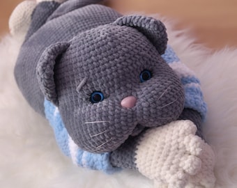 Crochet pattern Pillow Cat