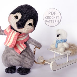 Crochet pattern Penguin girl Lina image 2
