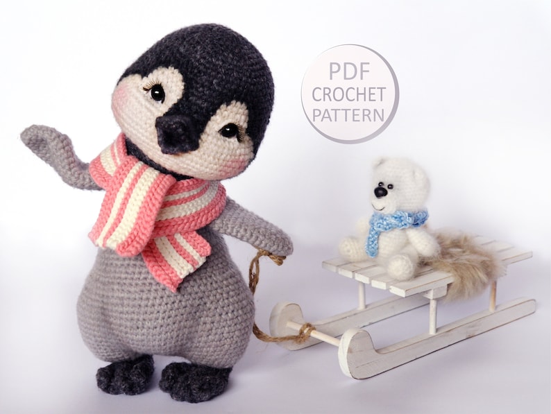 Crochet pattern Penguin girl Lina image 2