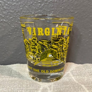Virginia souvenir shot glass | travel memorabilia Virginia