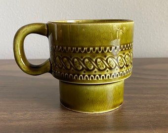coffee mug | avocado green stacking