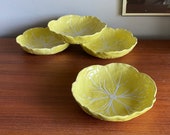 Bordallo Pinneiro yellow cabbage 8 quot salad or soup bowl replacement Portugal
