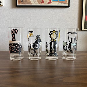 cocktail highball glass tumbler | vintage mid century