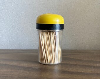 vintage toothpick holder | plastic mid century Danish Modern