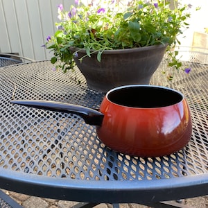 red fondue pot only | aluminum non-stick