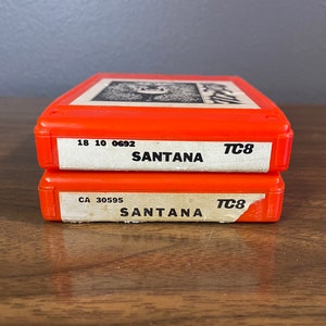 choose a Santana 8 track tape | vintage music cassette