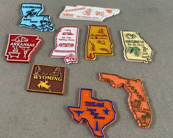 vintage state magnets | travel souvenir shop