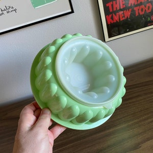 3 piece Tupperware jello mold 1201 1202 1203 mint green