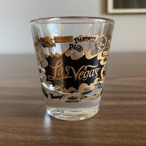 Las Vegas shot glass | casinos souvenir vintage