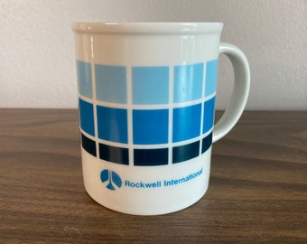 Rockwell International ceramic coffee mug Texas