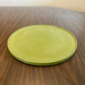 70&#39;s rotating spice rack | avocado green kitchen space saver | lazy susan style storage