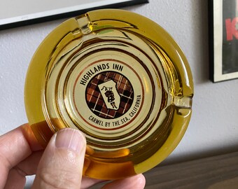 Highlands Inn ashtray | amber Carmel By the Sea