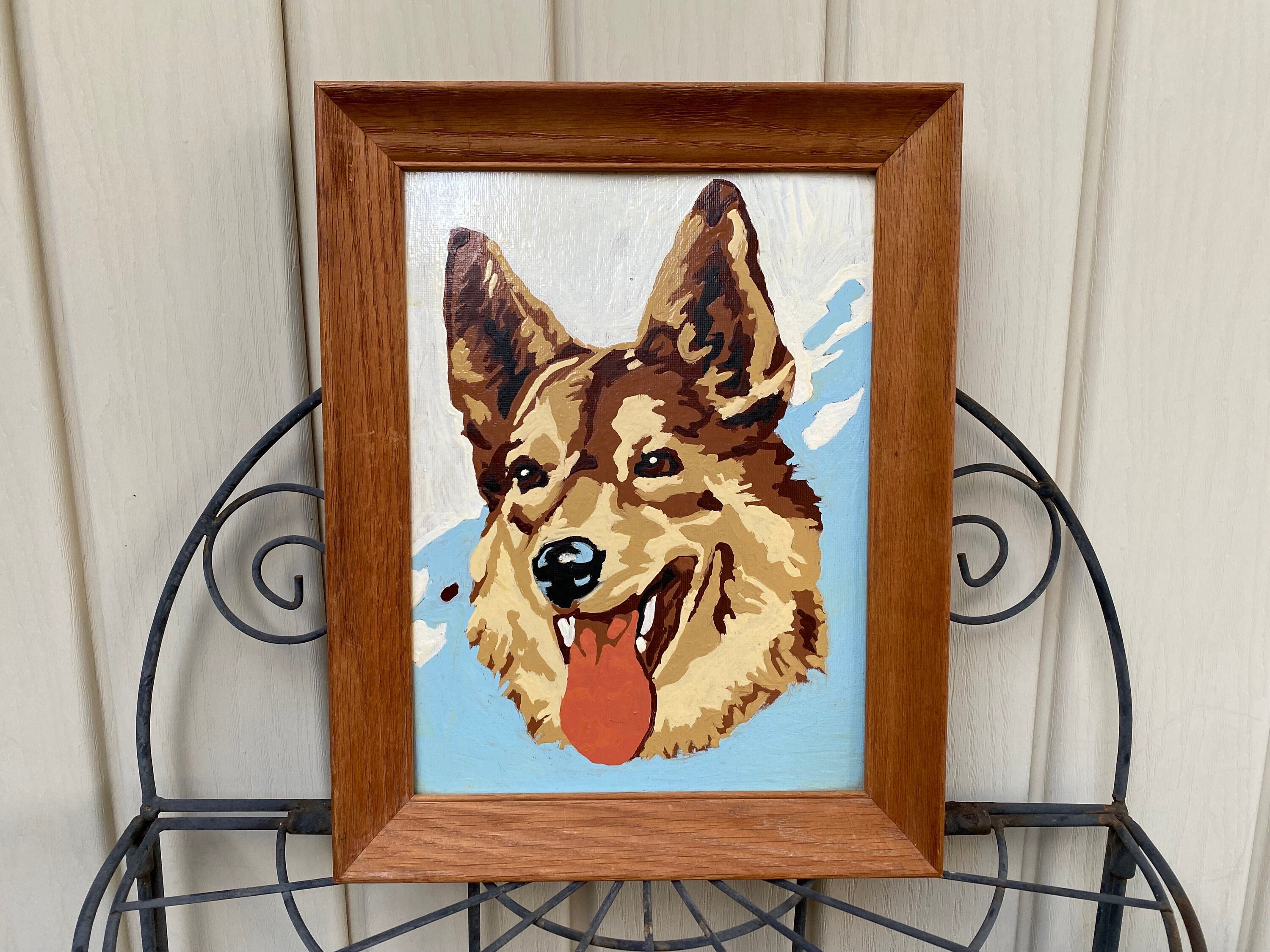 Paint By Numbers Kit For Adults - Beach German Shepherd Dog DIY Painting 40x50cm