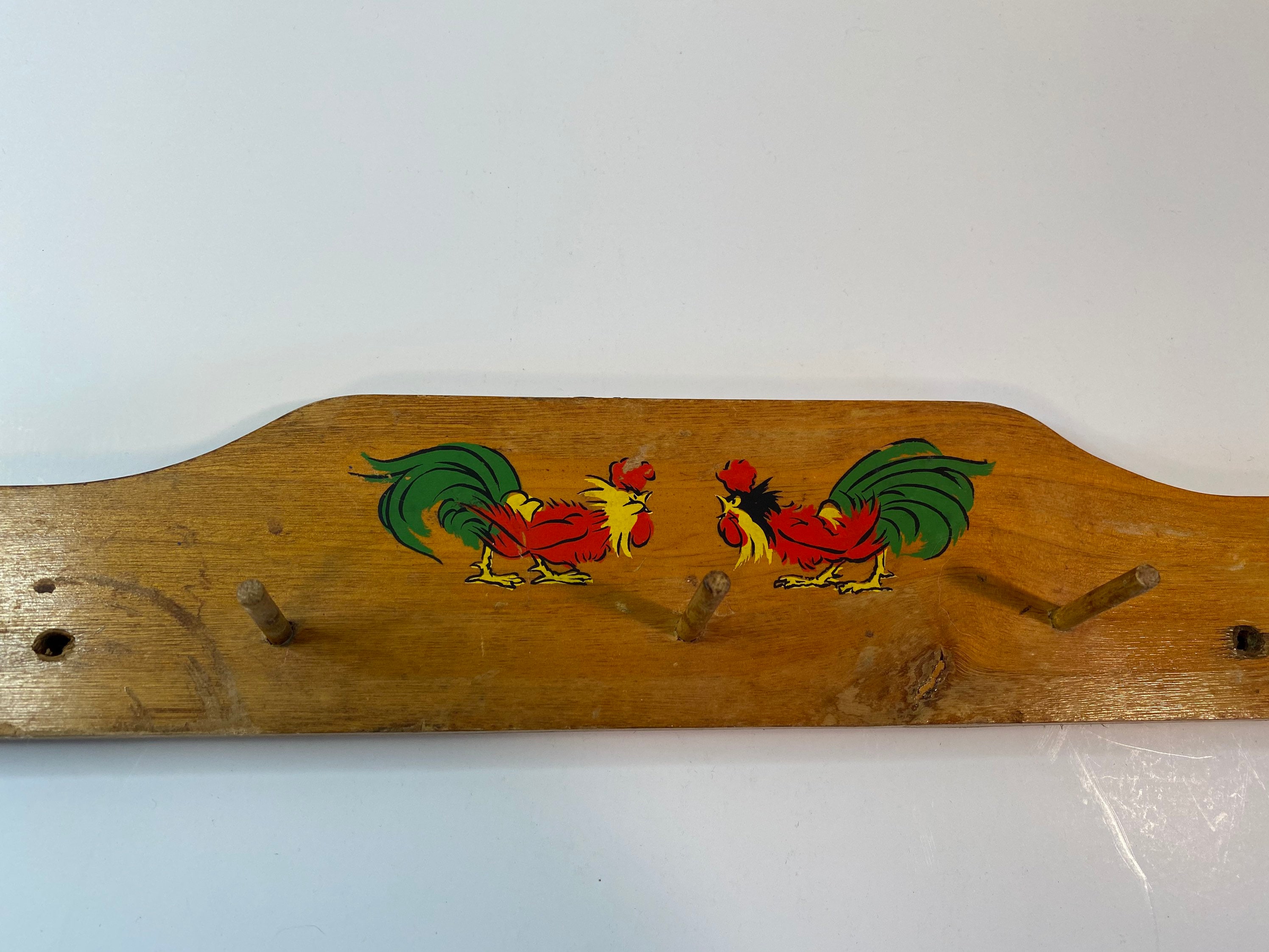 Roaster Key Rack Rooster Key Holder | Kitchen Apron Oven Mitt Hot Pad Hanger | Mid ...