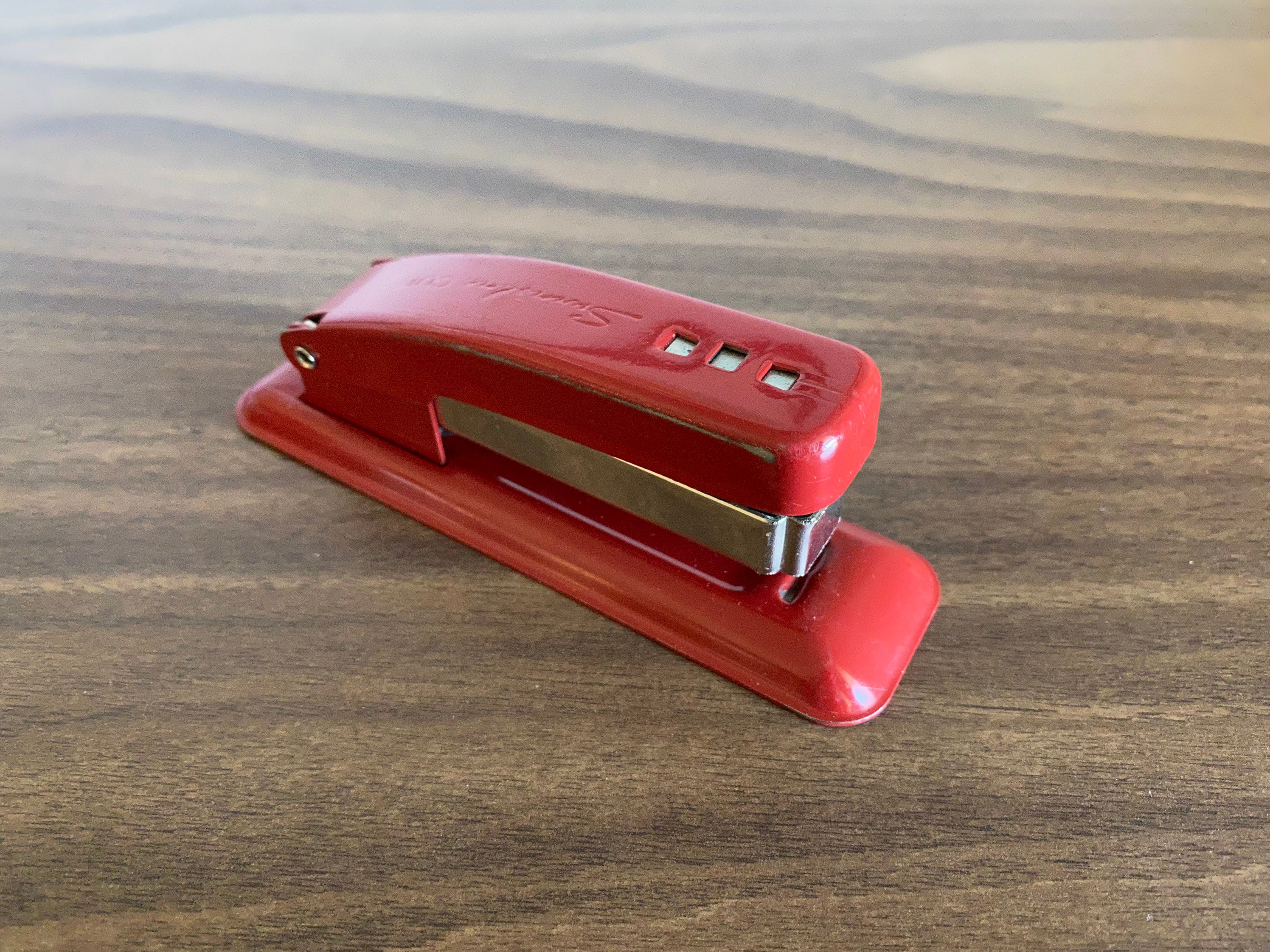 Red Cub Desk Stapler by Swingline, Steel Stapler Made in Long Island City,  NY USA Unused in Original Packaging With Partial Box of Staples 