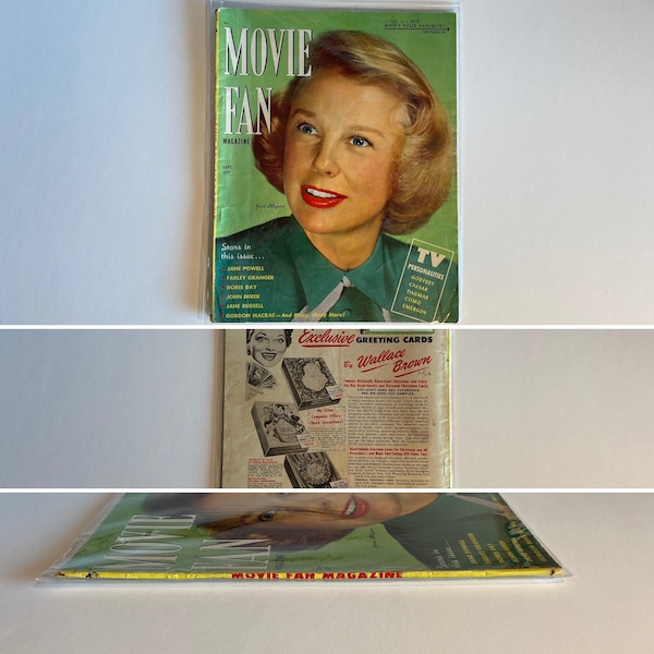 vintage Hollywood movie magazines | film stars | Movie Fan Movie Stars Parade June Allyson Esther Williams