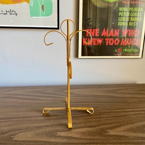 coffee mug tree | 4 mug hanging cup holder | iron mid century kitchen