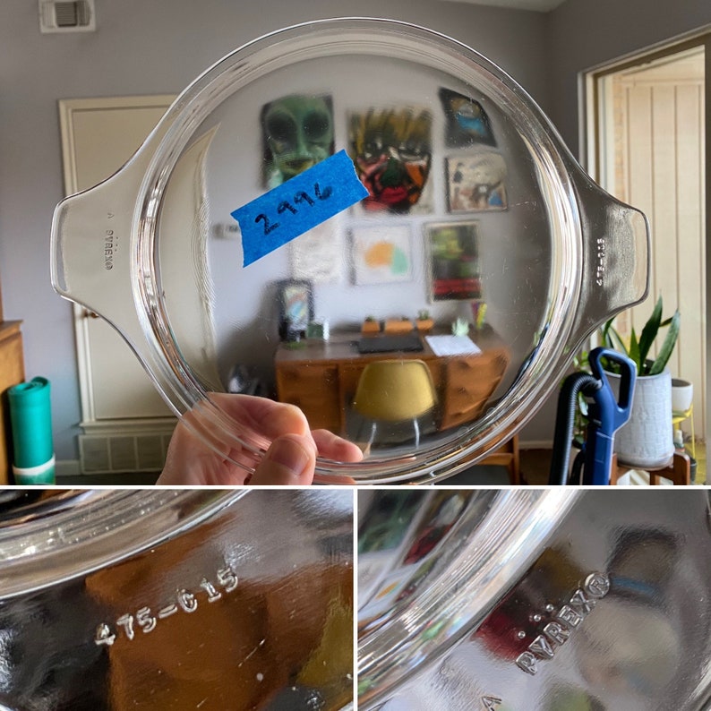 Pyrex Lid Only ROUND Vintage Kitchen Fridge Casserole Etsy