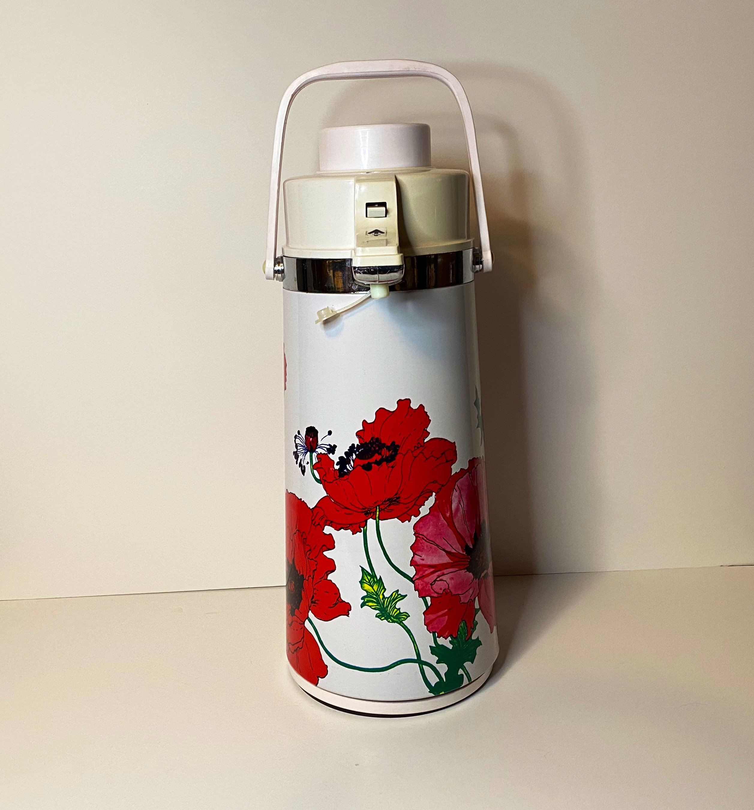 Pump carafe insulated 64 oz / 2 quart coffee dispenser Etsy