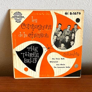 Les Compagnons de la Chanon | vintage EP | The Three Bells mid century | kitsch B-1676
