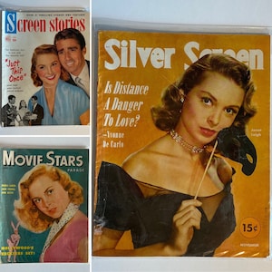 vintage Janet Leigh | Hollywood movie magazines | mid century film stars