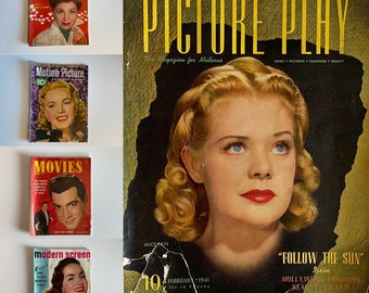 Vintage Movie Stars - Etsy
