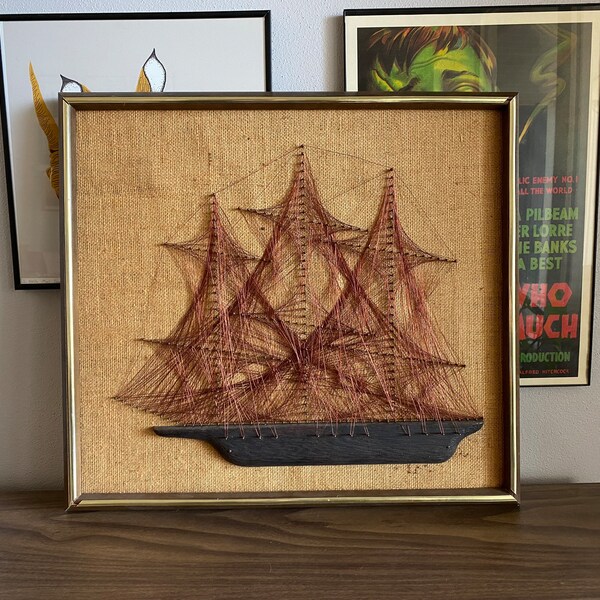 Vintage String Art Etsy