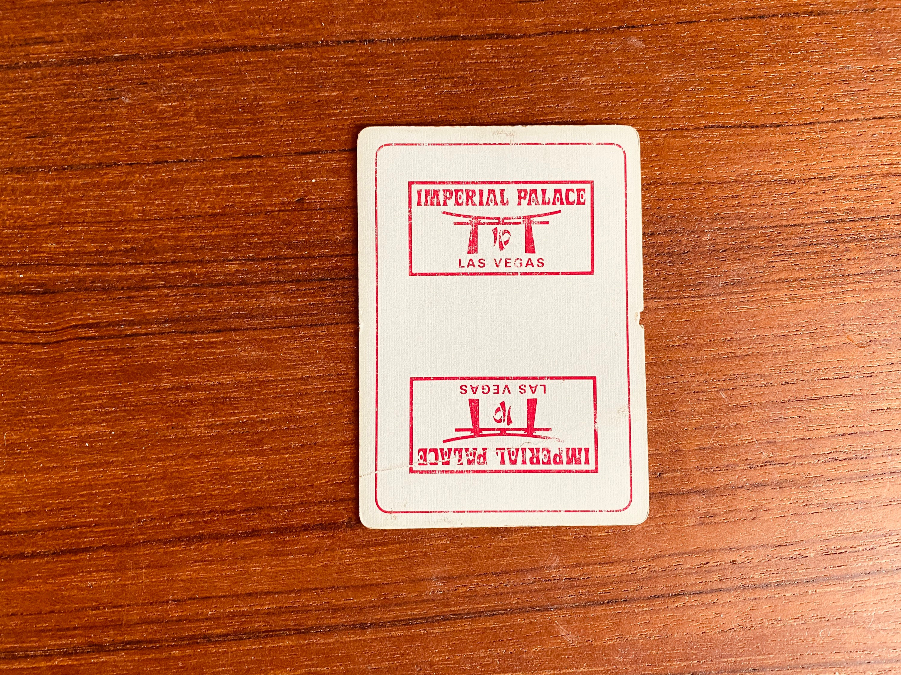 Imperial Palace Las Vegas Playing Cards Mid Century Souvenir Etsy UK