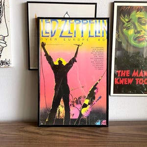 Led Zeppelin Over Europe poster commemorative