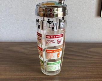 cocktail shaker | drink recipes mid century