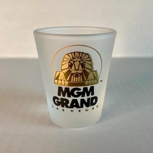MGM Grand Hotel and Casino shot glass | Las Vegas souvenir