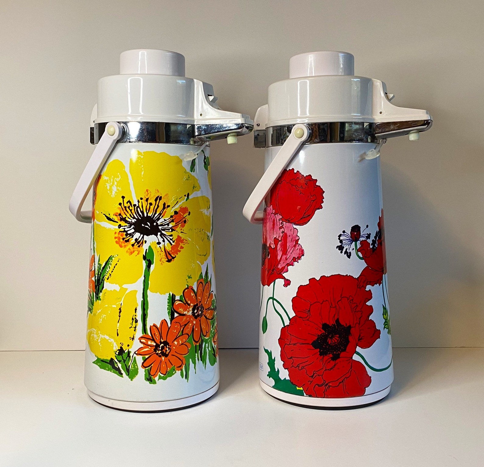 Pump carafe insulated 64 oz / 2 quart coffee dispenser Etsy