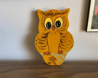 wood owl jar lid cover for 4 inch mouth | hand painted