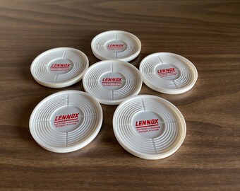 Lennox plastic coasters | advertising