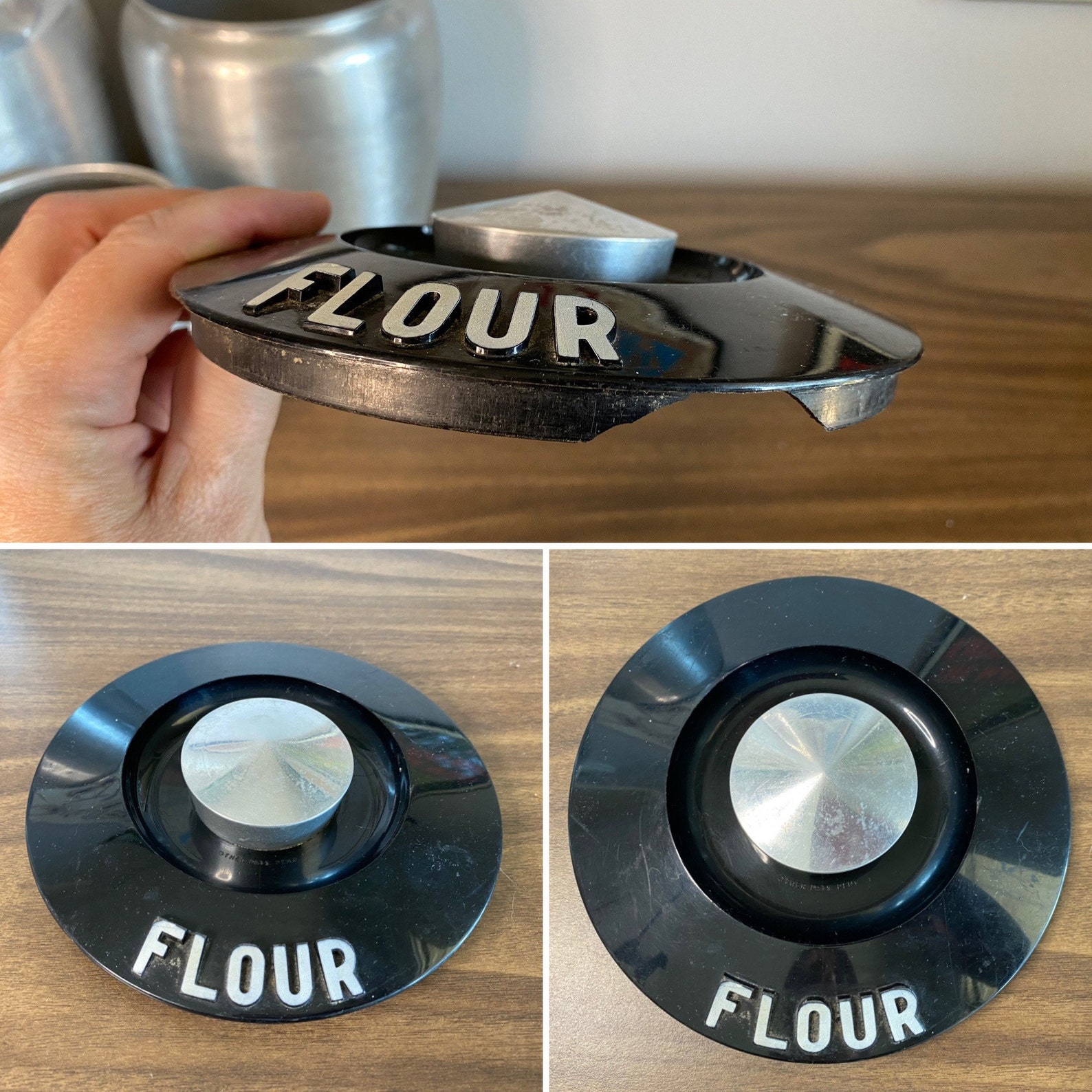 Kromex Aluminum Canister Set With Lids Silver Vintage Mid Etsy