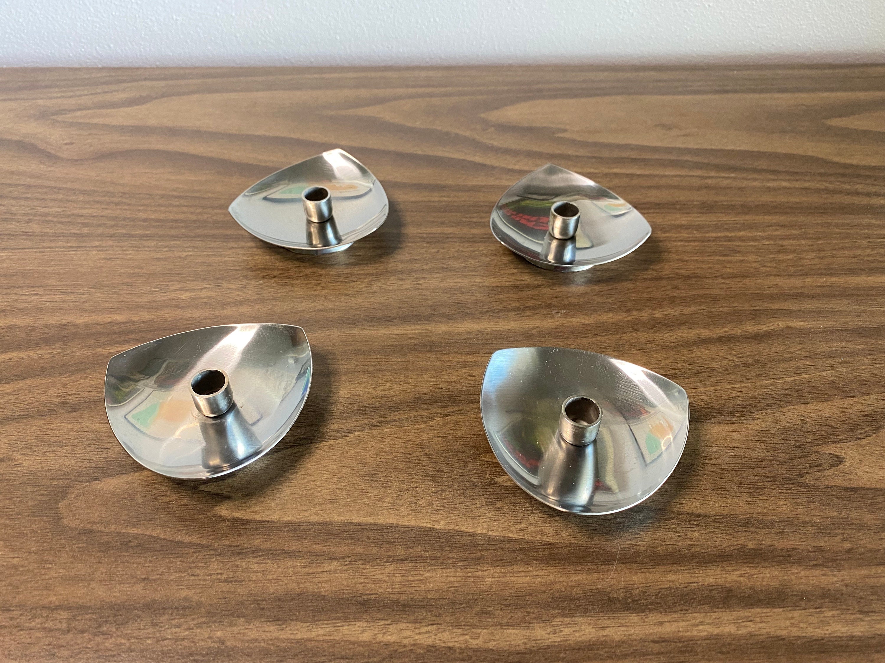 Stelton Denmark Candle Holders Stainless Steel - Etsy