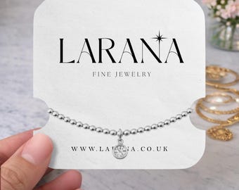 Tarjetas para pulseras, tarjetas con logotipos, soportes para pulseras, soportes para joyas, tarjetas para joyas, logotipos