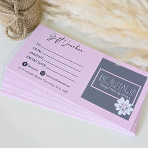 Gift Vouchers, Custom printed gift certificate, Small Business Vouchers, A Gift For You Voucher, Gift Voucher Cards