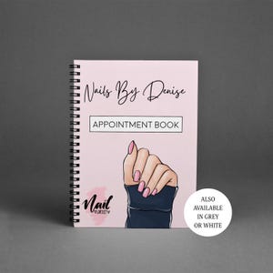 Nageltechniker Terminbuch, Nageltechniker Kundendatenbuch, Nageltechniker Geschenk, Kosmetikerin Kundenbuch, A5
