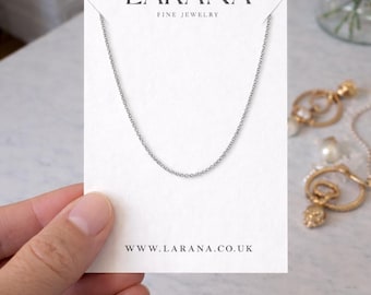 Tarjetas para collares, tarjetas personalizadas para collares, tarjetas para joyería, expositores de collares, expositores de joyería