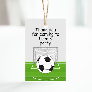 Football Party Tags, Football Tags, Etiquetas personalizadas, Party Bags, Gracias por venir a mi fiesta, Fiesta de cumpleaños, Favores de fiesta