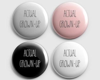 Distintivo per adulti, distintivo divertente, distintivo in stile umoristico, distintivo da 58 mm