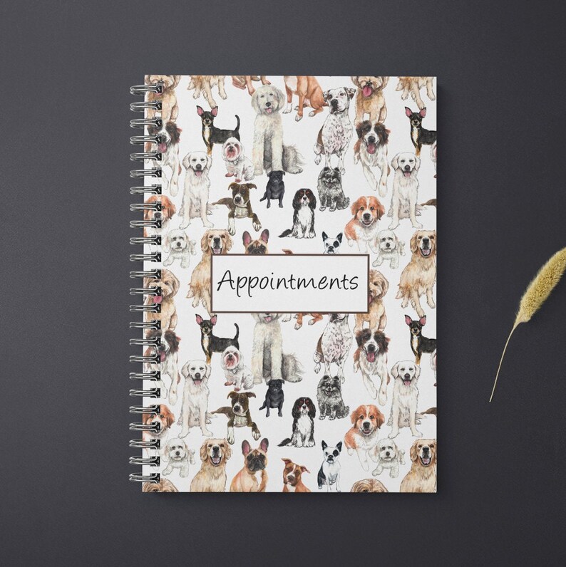 Dog Grooming Appointment Book Dog Groomer Client Record Book Etsy UK