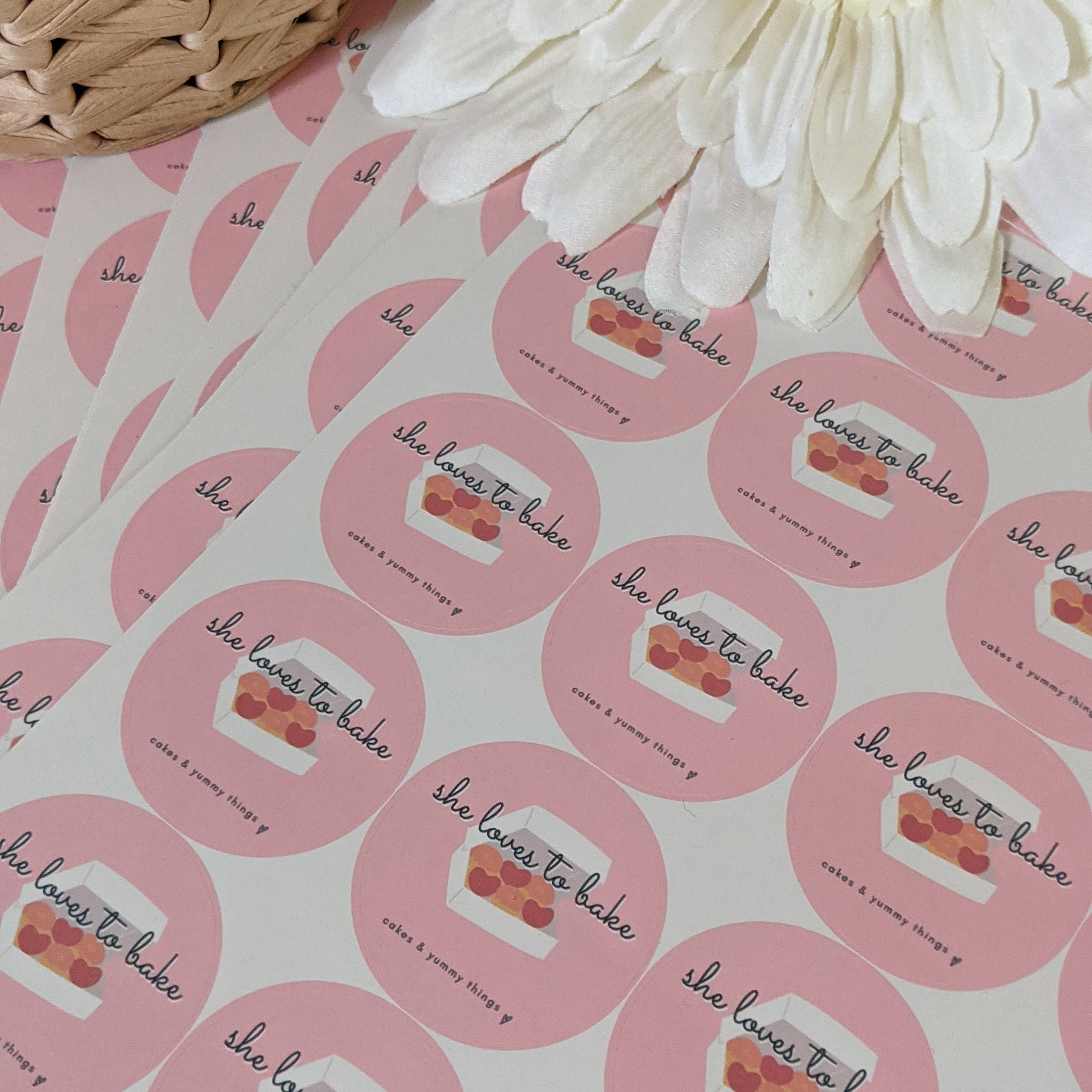 Business Logo Stickers. Custom Personalised Round Business Etsy