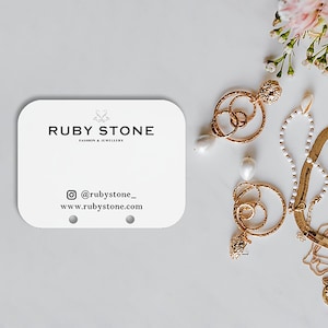 Tarjetas para pendientes de aro, tarjetas para pendientes pequeños, tarjetas para pendientes personalizadas, tarjetas para joyería, pendientes de botón, tarjetas para exhibir joyas