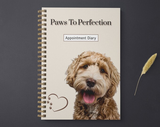 Dog Grooming Appointment Diary, Dog Walker, Dog Groomer Client Record